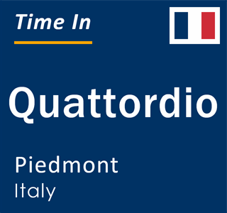 Current local time in Quattordio, Piedmont, Italy