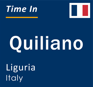 Current local time in Quiliano, Liguria, Italy