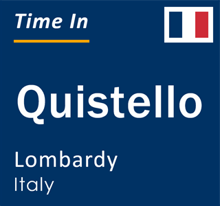 Current local time in Quistello, Lombardy, Italy