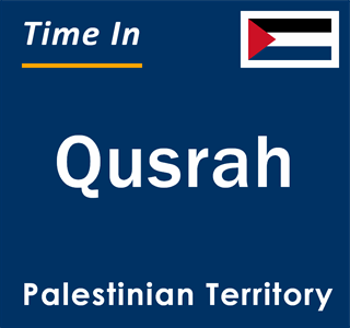 Current local time in Qusrah, Palestinian Territory