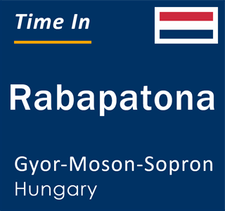 Current local time in Rabapatona, Gyor-Moson-Sopron, Hungary