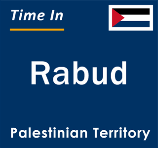 Current local time in Rabud, Palestinian Territory