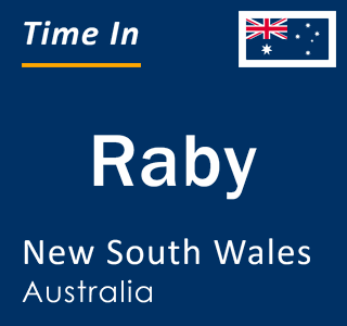 Current local time in Raby, New South Wales, Australia