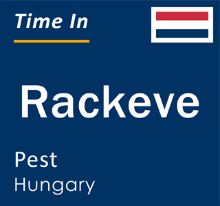Current local time in Rackeve, Pest, Hungary