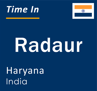 Current local time in Radaur, Haryana, India