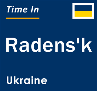 Current local time in Radens'k, Ukraine