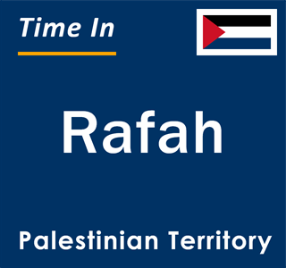 Current time in Rafah, Palestinian Territory
