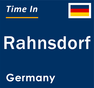 Current local time in Rahnsdorf, Germany