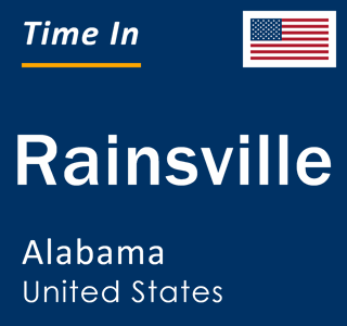 Current local time in Rainsville, Alabama, United States