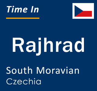 Current local time in Rajhrad, South Moravian, Czechia