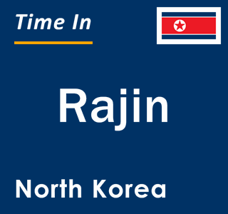 Current local time in Rajin, North Korea