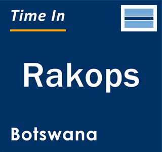 Current local time in Rakops, Botswana
