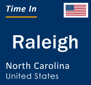 Current time in Raleigh, North Carolina, United States