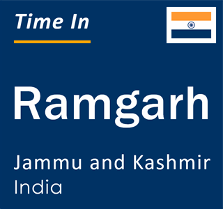 Current local time in Ramgarh, Jammu and Kashmir, India