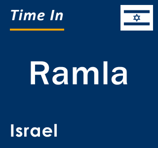 Current local time in Ramla, Israel