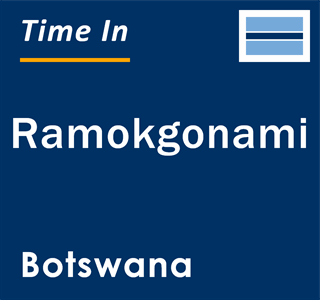 Current local time in Ramokgonami, Botswana