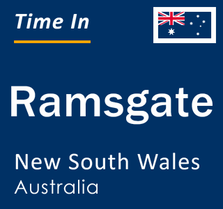 Current local time in Ramsgate, New South Wales, Australia