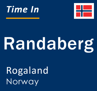 Current local time in Randaberg, Rogaland, Norway