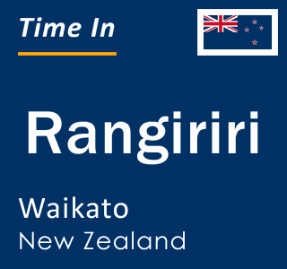 Current local time in Rangiriri, Waikato, New Zealand