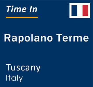 Current local time in Rapolano Terme, Tuscany, Italy