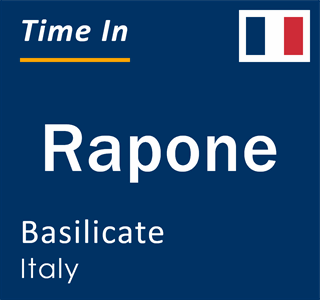 Current local time in Rapone, Basilicate, Italy