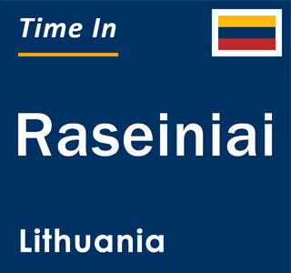Current local time in Raseiniai, Lithuania