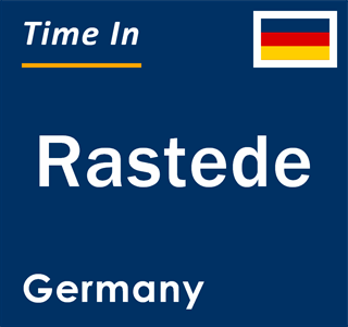 Current local time in Rastede, Germany