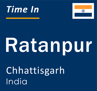 Current local time in Ratanpur, Chhattisgarh, India