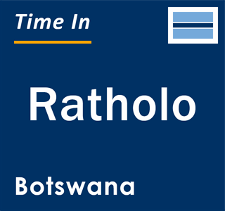 Current local time in Ratholo, Botswana