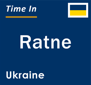 Current local time in Ratne, Ukraine