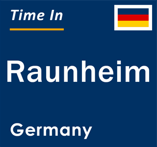 Current local time in Raunheim, Germany