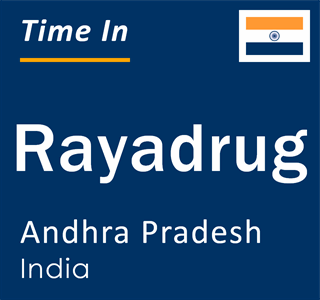 Current local time in Rayadrug, Andhra Pradesh, India
