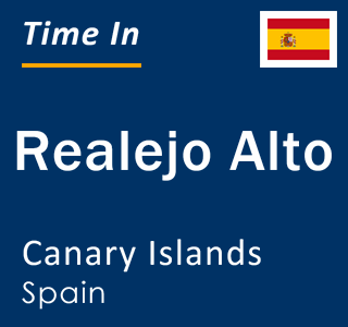 Current time in Realejo Alto, Canary Islands, Spain