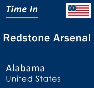 Current local time in Redstone Arsenal, Alabama, United States