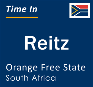 Current local time in Reitz, Orange Free State, South Africa