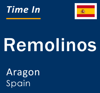 Current local time in Remolinos, Aragon, Spain