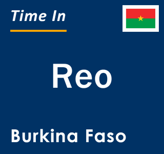 Current time in Reo, Burkina Faso