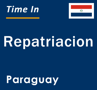 Current local time in Repatriacion, Paraguay