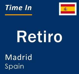 Current local time in Retiro, Madrid, Spain