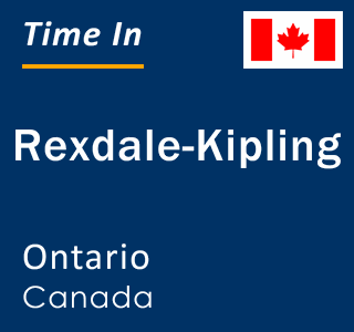 Current local time in Rexdale-Kipling, Ontario, Canada