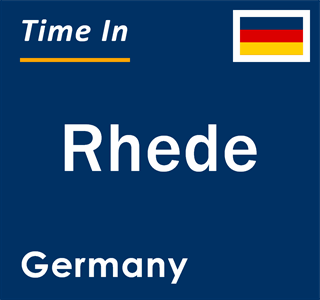 Current local time in Rhede, Germany