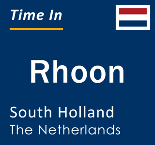 Current local time in Rhoon, South Holland, The Netherlands