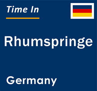 Current local time in Rhumspringe, Germany