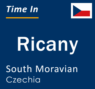 Current local time in Ricany, South Moravian, Czechia