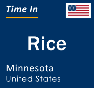 Current local time in Rice, Minnesota, United States