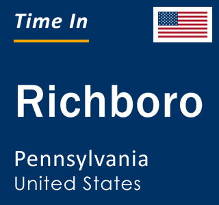 Current local time in Richboro, Pennsylvania, United States