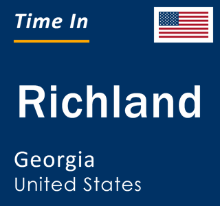 Current local time in Richland, Georgia, United States