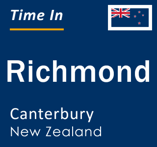 Current local time in Richmond, Canterbury, New Zealand