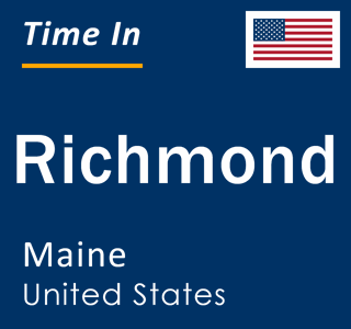 Current local time in Richmond, Maine, United States