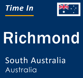 Current local time in Richmond, South Australia, Australia